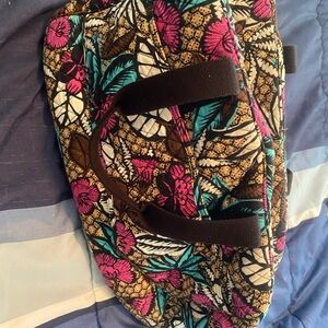 Vera Bradley Floral Travel Bag - Pink, Blue, Brown